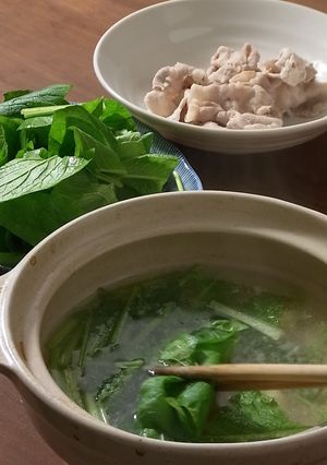 豚肉と小松菜だけ! 究極の常夜鍋-レシピのメイン写真