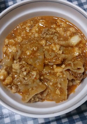 豚バラ肉と豆腐の麻婆炒め-レシピのメイン写真