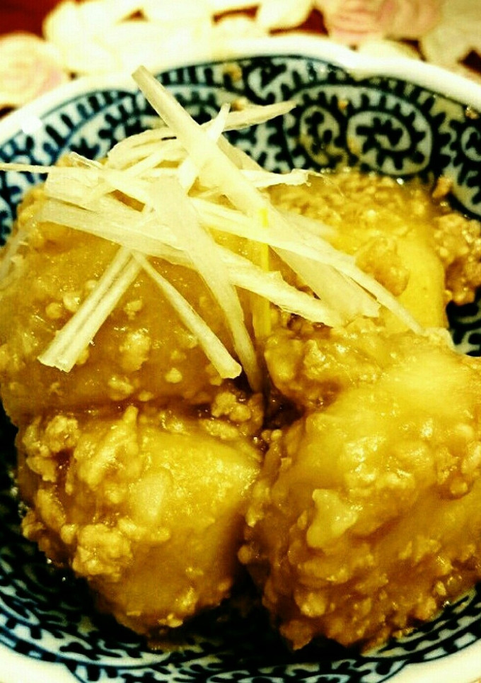 里芋と鶏ひき肉の煮物-レシピのメイン写真