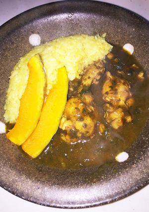 子供にも圧力鍋簡単手鶏肉ほうれん草カレー-レシピのメイン写真