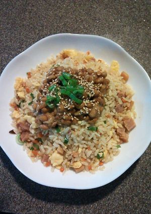 パラねば*具だくさん納豆かけチャーハン♪-レシピのメイン写真