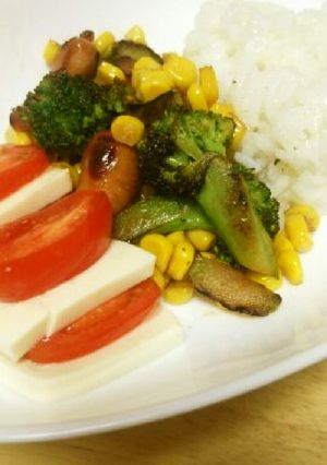 豆腐とベジタブルのワンプレート-レシピのメイン写真