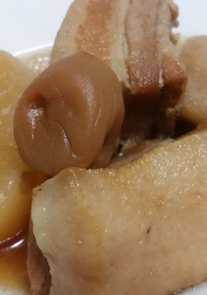 さっぱりトロトロ！梅豚角煮-レシピのメイン写真