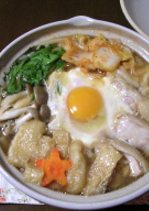 鍋焼きうどん雑炊-レシピのメイン写真