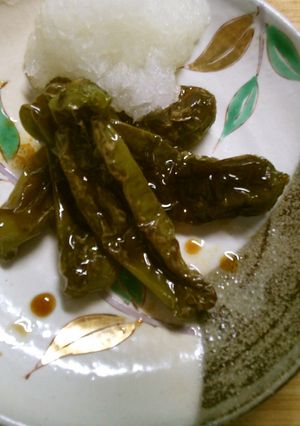 簡単 おつまみ ししとうの 焼き浸し♪-レシピのメイン写真