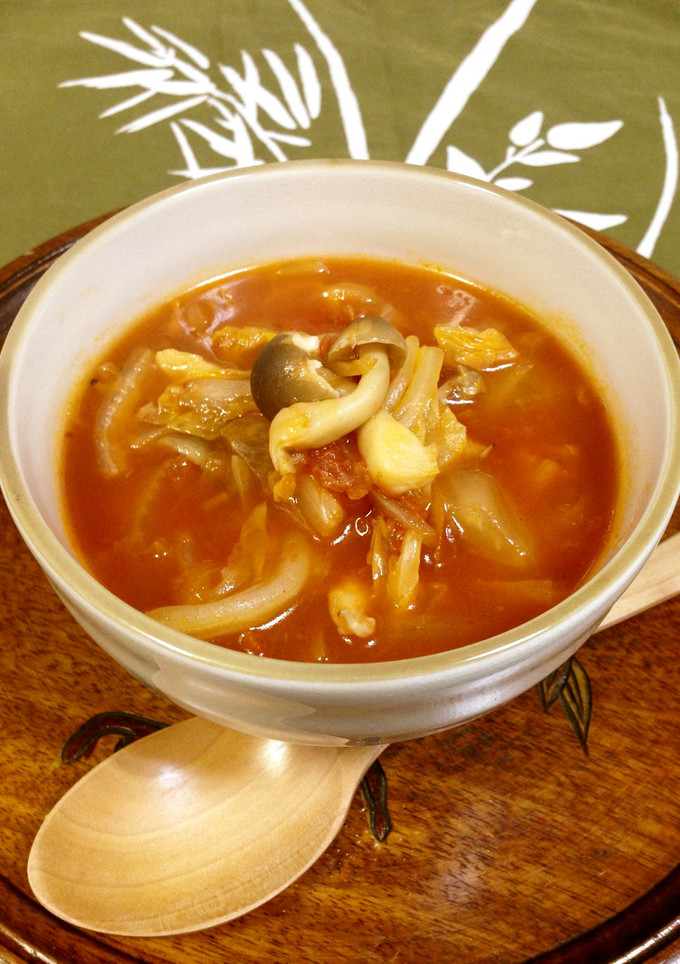 簡単＆癒やし味♪白菜の和風トマトスープ-レシピのメイン写真