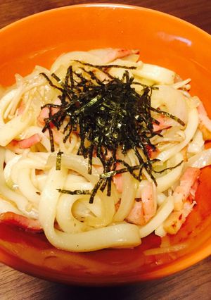 簡単☆白だしとベーコンの和風焼きうどん-レシピのメイン写真
