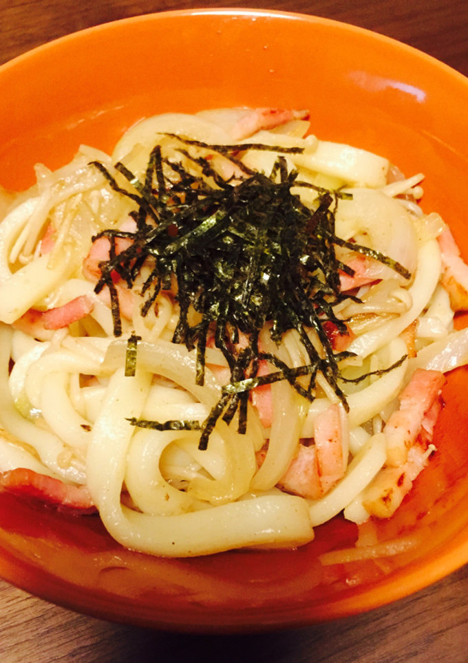 簡単☆白だしとベーコンの和風焼きうどん-レシピのメイン写真