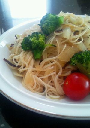 塩昆布とポン酢で和風パスタ-レシピのメイン写真