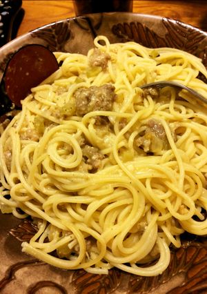 セロリとひき肉の塩クリームボロネーゼ★-レシピのメイン写真