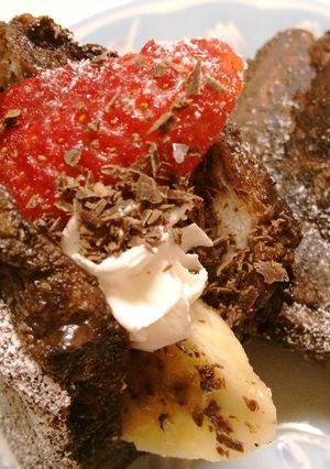 果物挟んじゃえ♡チョコフレンチトースト-レシピのメイン写真