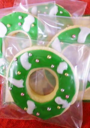 クリスマスリース型クッキー-レシピのメイン写真