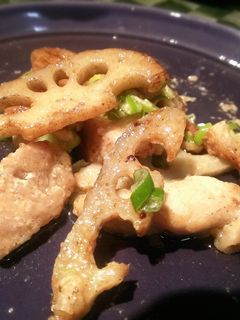 レンコンと鶏肉のガーリックマヨ炒め-レシピのメイン写真