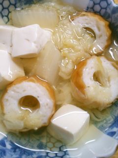 白だしで 簡単 白菜 竹輪 豆腐の 煮物-レシピのメイン写真