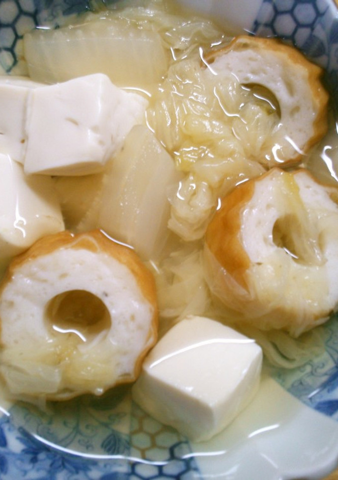 白だしで 簡単 白菜 竹輪 豆腐の 煮物-レシピのメイン写真