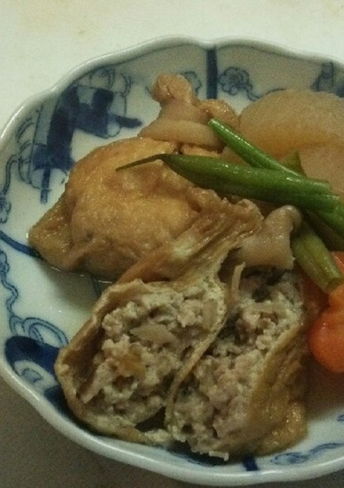 袋煮と野菜の炊き合わせ-レシピのメイン写真