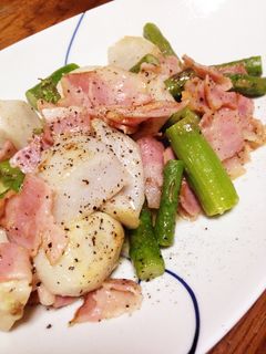 アスパラガスと里芋のバター炒め-レシピのメイン写真