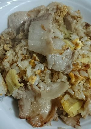 塩回鍋肉炒飯-レシピのメイン写真
