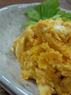 シンプルに♪かぼちゃと卵の胡麻マヨサラダ-レシピのメイン写真