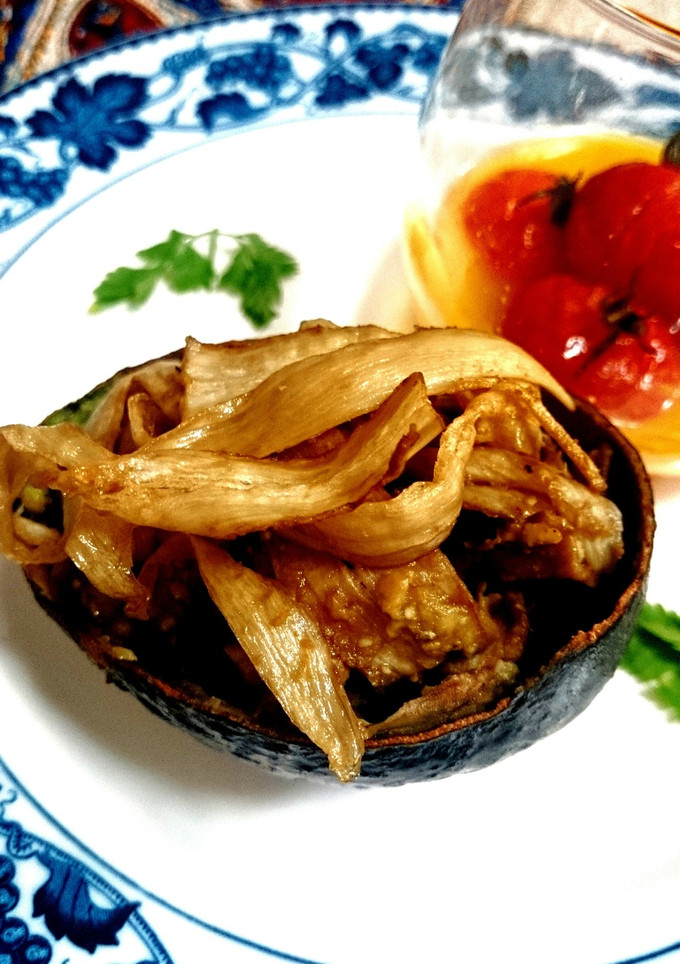 ごぼうの新感覚♪ アボカドクリーム和え-レシピのメイン写真