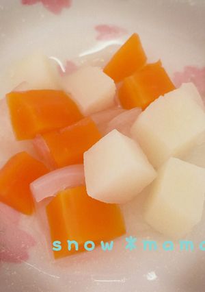離乳食 後期後半 〜3種の野菜〜圧力鍋-レシピのメイン写真