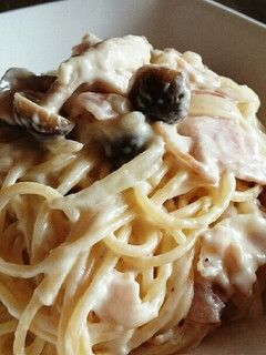 きのことベーコンのクリームパスタ-レシピのメイン写真