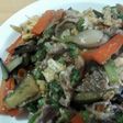 茄子と豚肉とブロッコリーの中華炒め