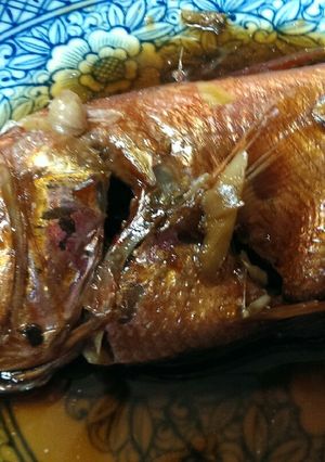 生のお頭つき金目鯛の激ウマ 煮付け-レシピのメイン写真