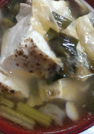 野菜たっぷり &豆腐のコラボもつスープ-レシピのメイン写真
