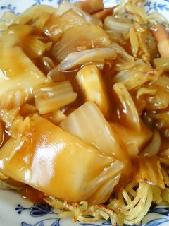簡単!粉ソースで作る☆あんかけ焼きそば-レシピのメイン写真
