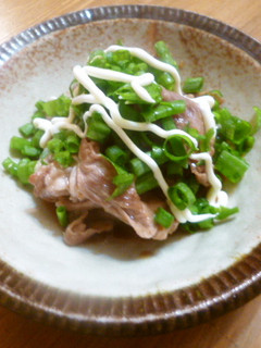 豚焼肉のねぎマヨ♪-レシピのメイン写真