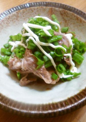 豚焼肉のねぎマヨ♪-レシピのメイン写真