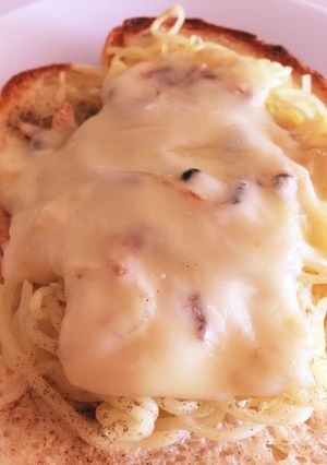 【ランチに最適】塩焼きそばトースト-レシピのメイン写真