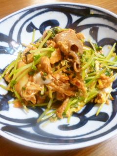 豆苗とキムチの玉子炒め♪-レシピのメイン写真