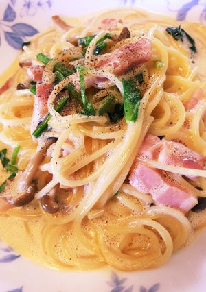 生クリームが余ったらクリームパスタ♩-レシピのメイン写真
