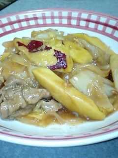 白菜とさつまいもの甘酢炒め-レシピのメイン写真