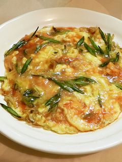 にんにくの芽と干しえび卵とじ-レシピのメイン写真