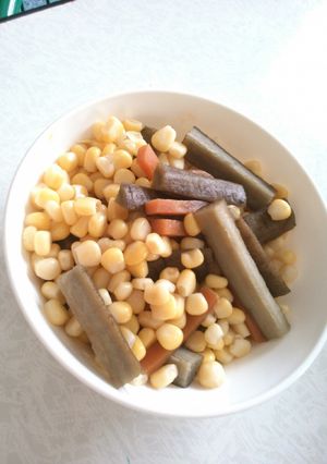 コーンきんぴらごぼうサラダ-レシピのメイン写真