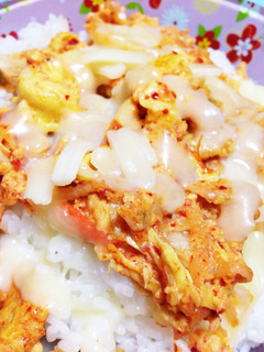 キム玉チーズ丼-レシピのメイン写真