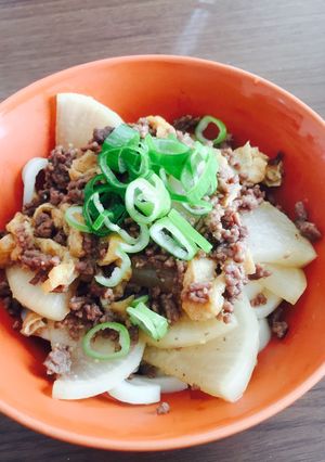 簡単☆甘辛そぼろ大根のせうどん-レシピのメイン写真