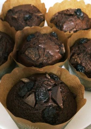 ホットケーキミックスで簡単チョコマフィン-レシピのメイン写真