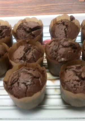 ホットケーキミックスでチョコマフィン-レシピのメイン写真