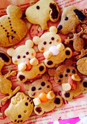 抱っこくまちゃんと仲間達クッキー！-レシピのメイン写真