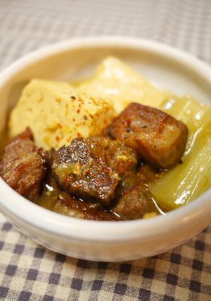 牛角切りの味噌煮-レシピのメイン写真