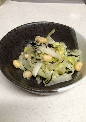 キャベツ＆セロリ＆大豆のサラダ-レシピのメイン写真