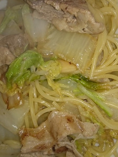 ポン酢で簡単♪白菜と豚肉のスパゲッティ☆-レシピのメイン写真