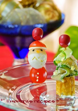 簡単Xmasオードブル♡サンタピンチョス-レシピのメイン写真