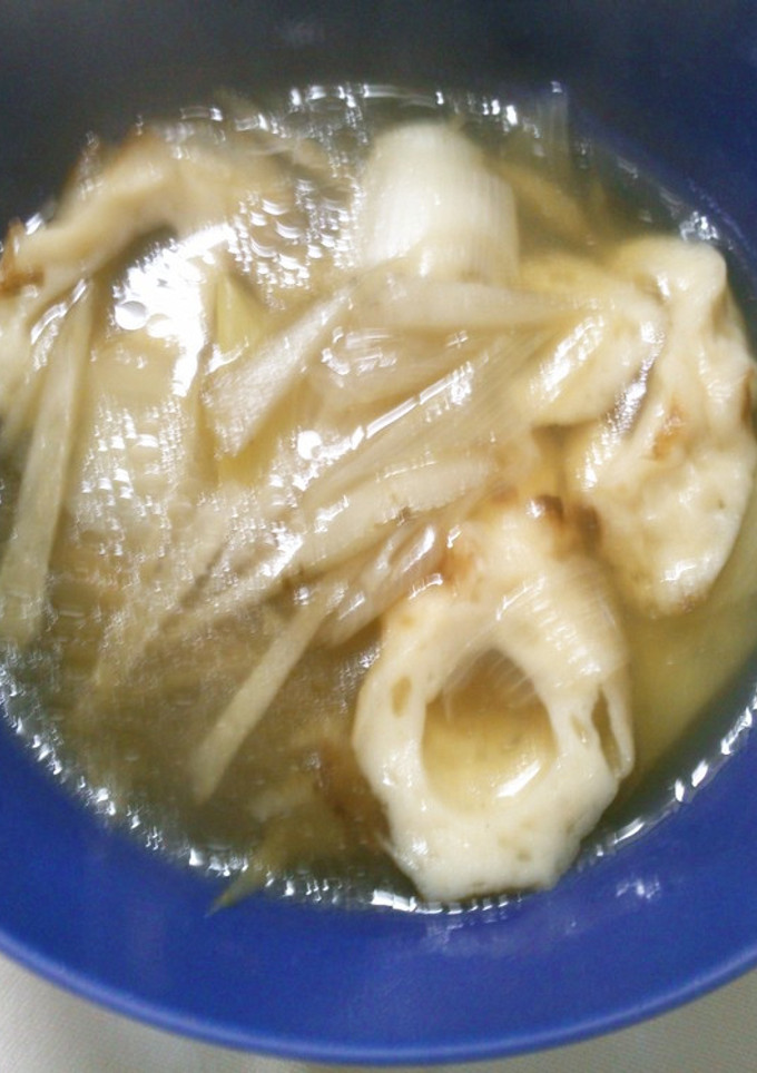 簡単 竹輪 ごぼう ネギの 中華スープ♪-レシピのメイン写真