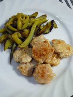 鶏つくねと茄子のゆずpon炒め-レシピのメイン写真