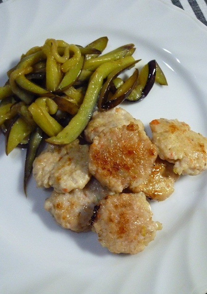 鶏つくねと茄子のゆずpon炒め-レシピのメイン写真